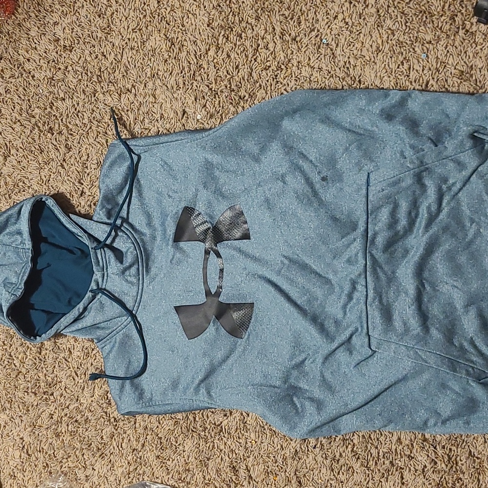Under Armour Hoodie, Size Medium, Blue, worn only 5 times